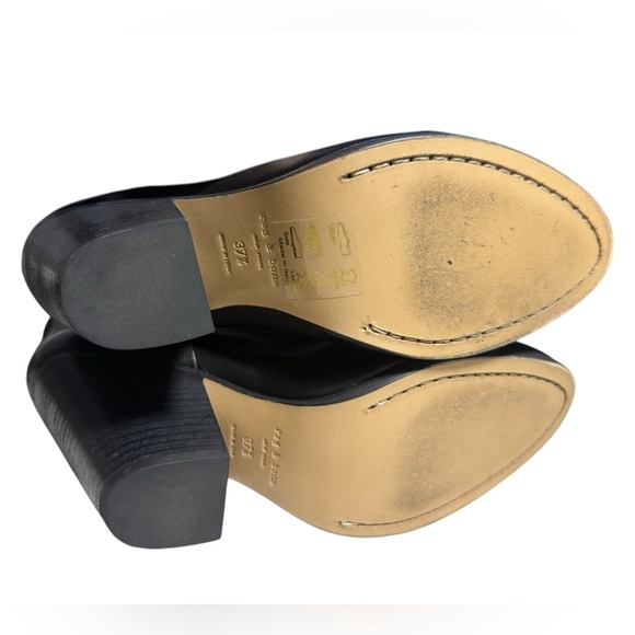 Rag and Bone black genuine leather newbury heeled boot size 6.5 (37.5)like-new - Picture 5 of 5